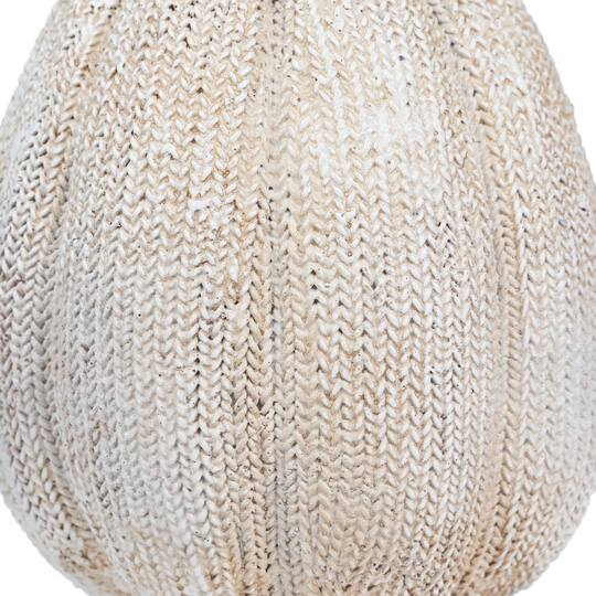 6.25" White Pumpkin Autumn Harvest Thanksgiving Tabletop Decoration